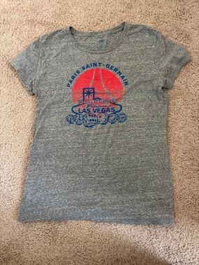 Gray Paris-Saint-Germain Las Vegas Graphic Tee